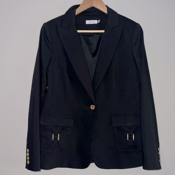 Calvin Klein classic one button blazer - Picture 1 of 9